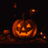 Zucca Halloween 18 cm con Luce a Batterie  Decorazione ART.22104-2 col casuale