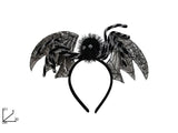 Cerchietto Pipistrello con Ragno XX24FG-04  Accessorio Halloween