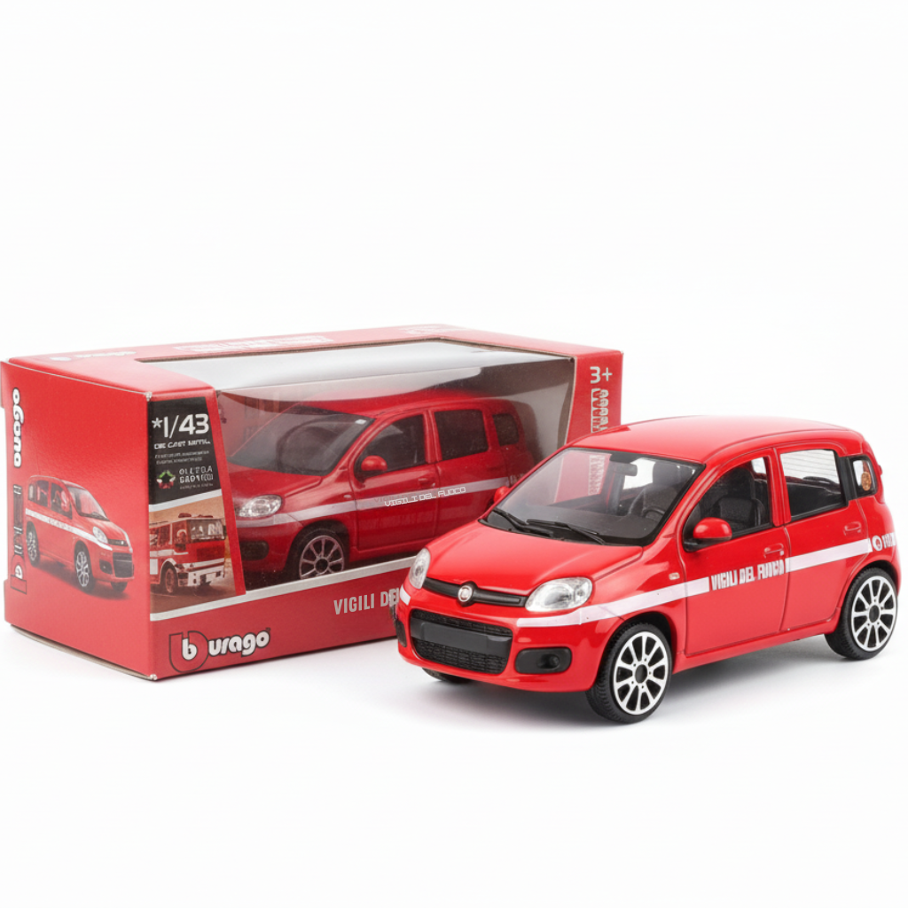 18-01 Bburago Street Fire Auto Vigili del Fuoco Panda 1:43