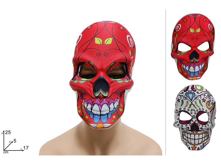 Maschera Decorata Teschio  Halloween e Festa dei Morti