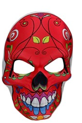 Maschera Decorata Teschio  Halloween e Festa dei Morti