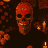 Maschera Decorata Teschio  Halloween e Festa dei Morti