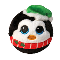 T83078  TYTY Beanie Bouncers Spruce  Palla Rimbalzante Pinguino Natalizio