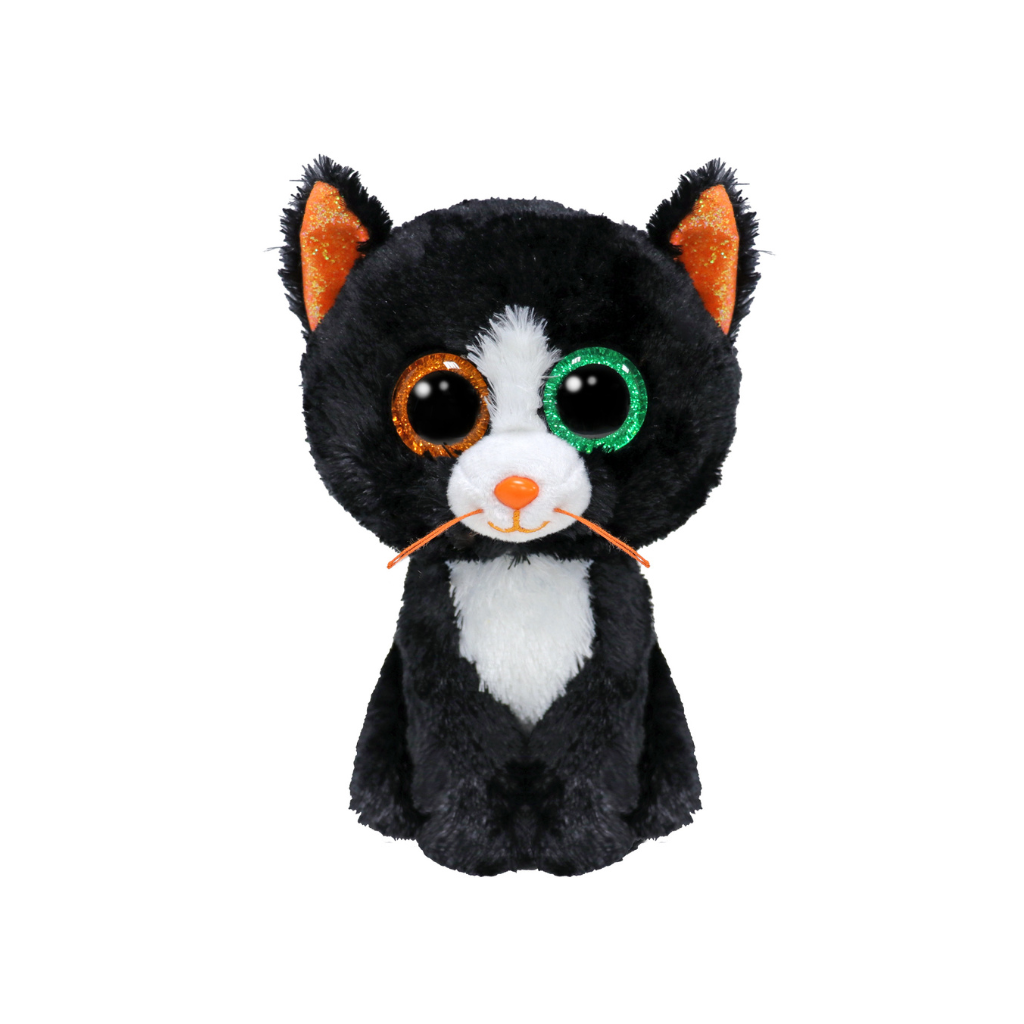 T37388 TY Beanie Boos Luna 15 cm  Peluche Gattina Nera e Bianca
