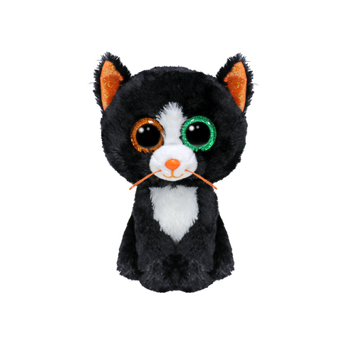 T37388 TY Beanie Boos Luna 15 cm  Peluche Gattina Nera e Bianca