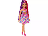 Mattel Barbie Totally Hair Flower Brunette Bambola con Abito Floreale