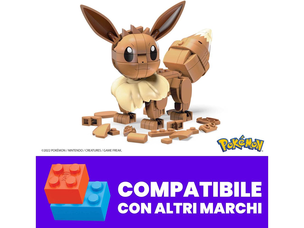 Mega Pokémon Eevee  Set da Costruzione 215 Pezzi da Collezione
