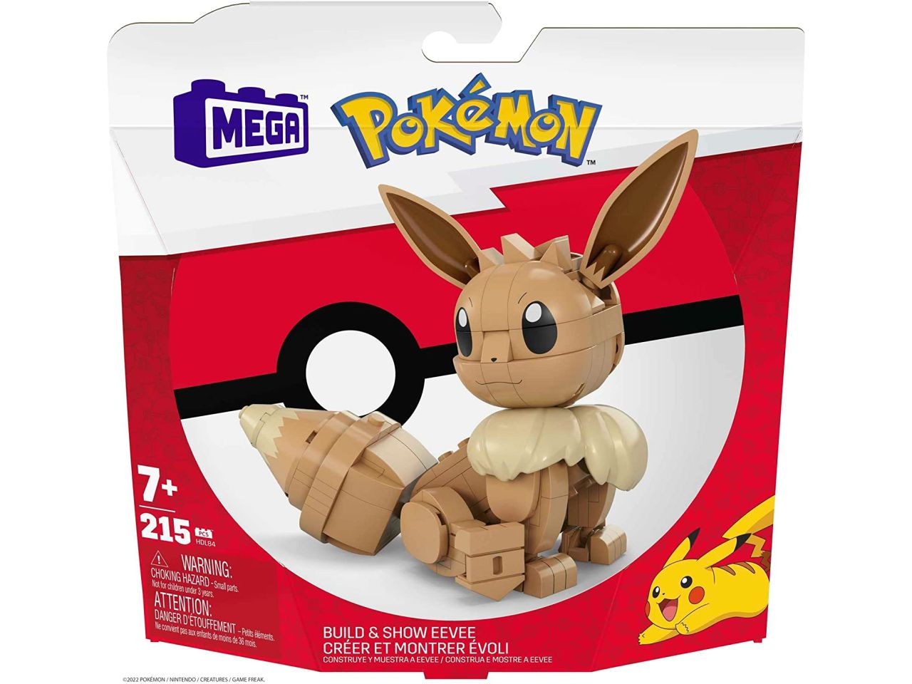 Mega Pokémon Eevee  Set da Costruzione 215 Pezzi da Collezione