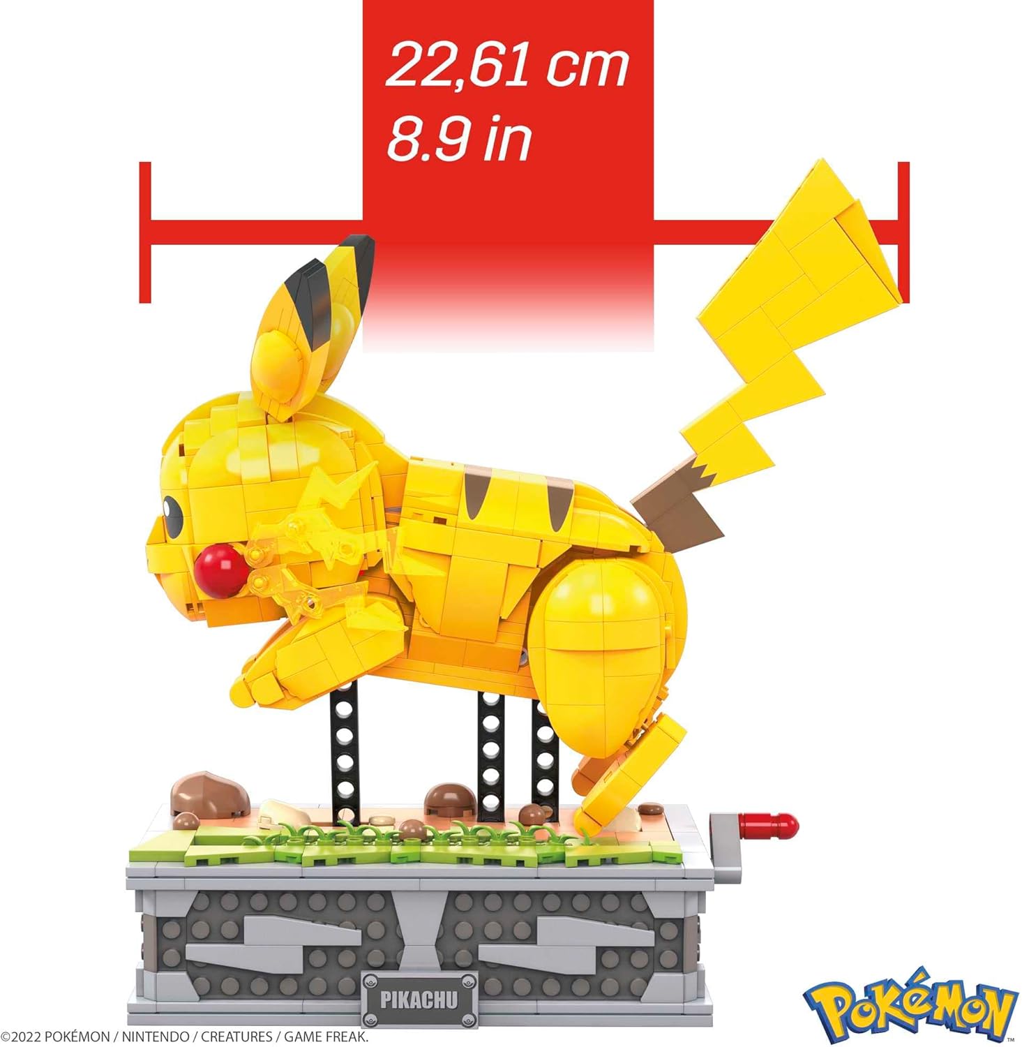 MEGA Pokémon Kinetic Pikachu HGC23  Set Costruzioni 1092 Pezzi con Arti Snodati