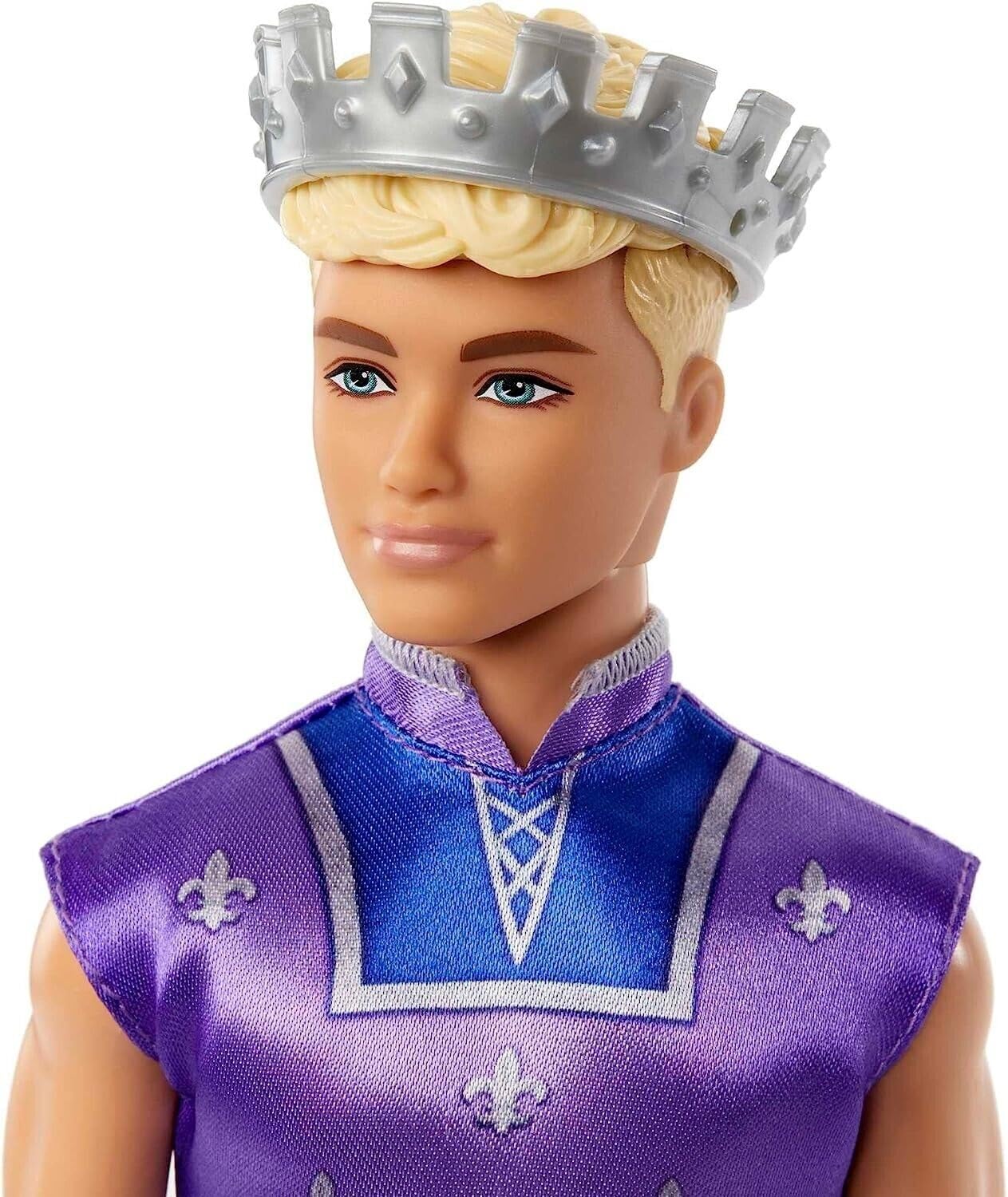 Barbie Dreamtopia Ken Principe HLC23  con Corona Dorata e Abito Blu