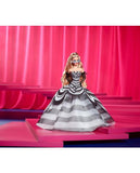 Barbie 65° Anniversario  Bambola da Collezione con Abito Bianco e Nero Iconico