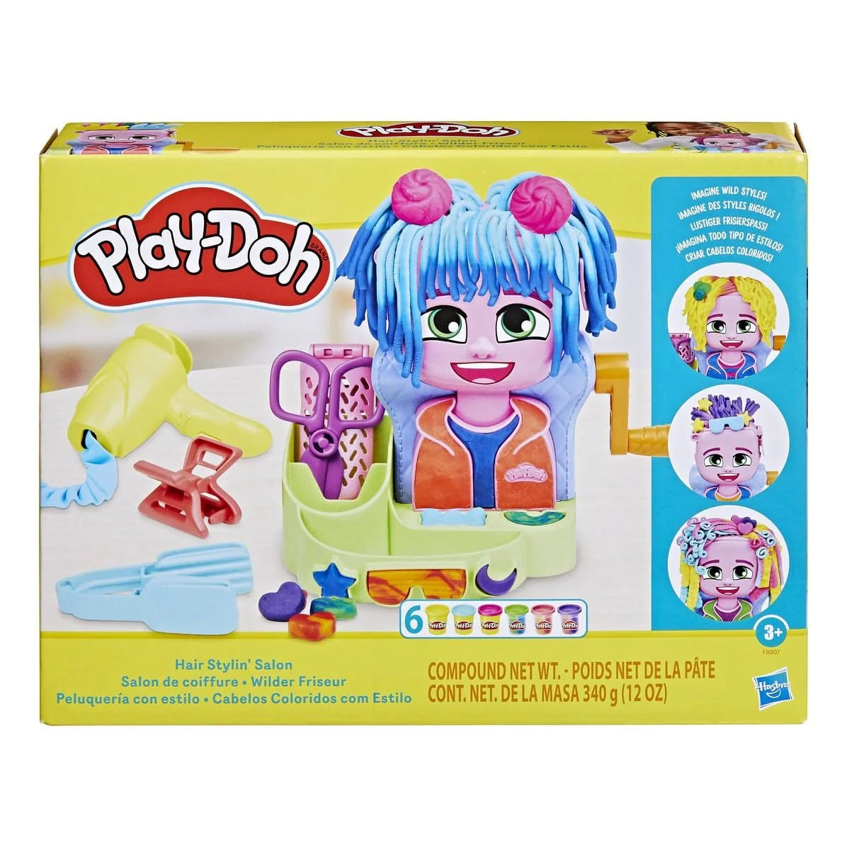Play-Doh Hair Stylin’ Salon F8807 Playset Parrucchiere Creativo con Pasta da Mod