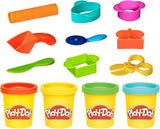 Play-Doh Starter Set  Con 9 Attrezzi Creativi e 4 Vasetti di Pasta da Modellare