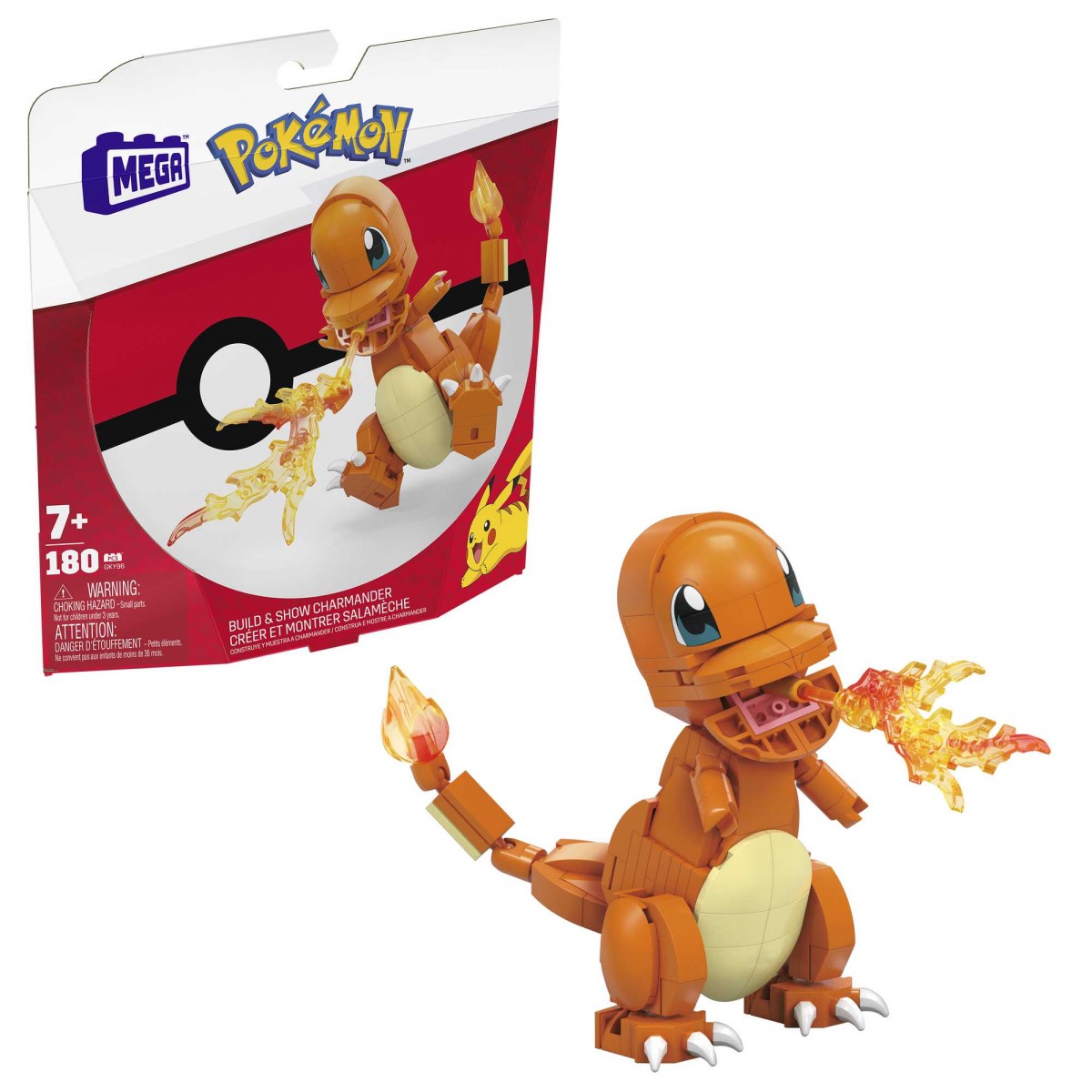 Pokémon Mega Bloks Charmander  Set da Costruzione per Bambini 7+