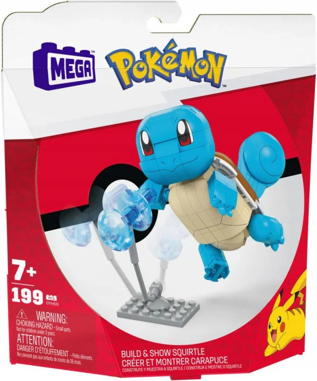MEGA Construx Pokémon Squirtle  Set Costruzioni 199 Pezzi Build & Show
