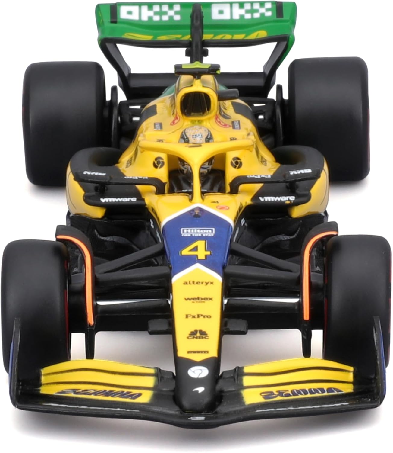 18-38215N Bburago McLaren F1 Team MCL38 #4 Norris con casco Monaco Gran Prix 24