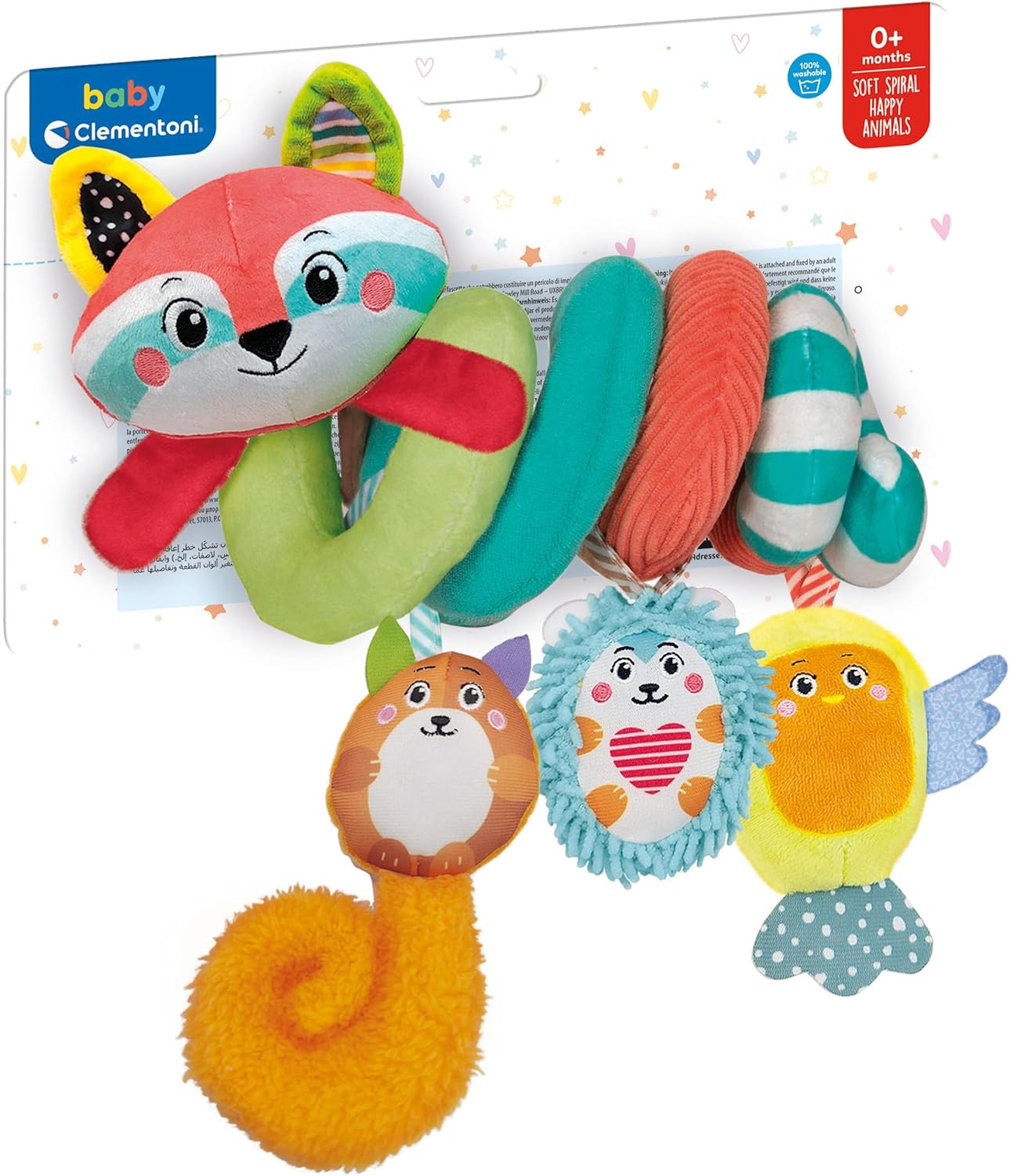 Clementoni Spirale Passeggino Neonato  Soft Spiral Happy Animals