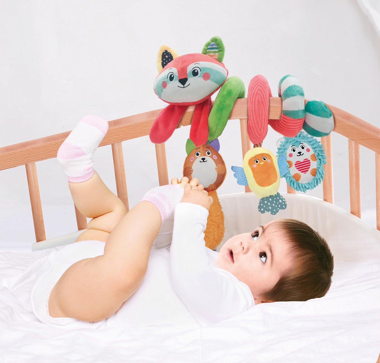 Clementoni Spirale Passeggino Neonato  Soft Spiral Happy Animals