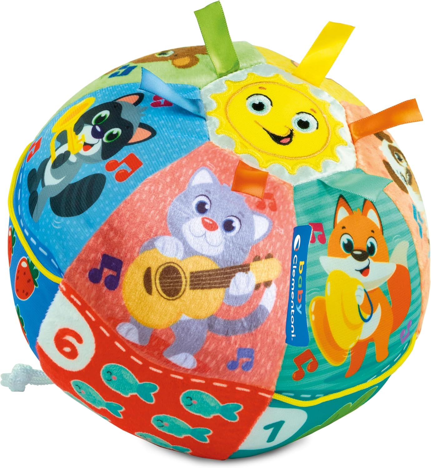 Clementoni Baby  Palla Suona e Canta  Gioco Musicale Interattivo 6+ Mesi