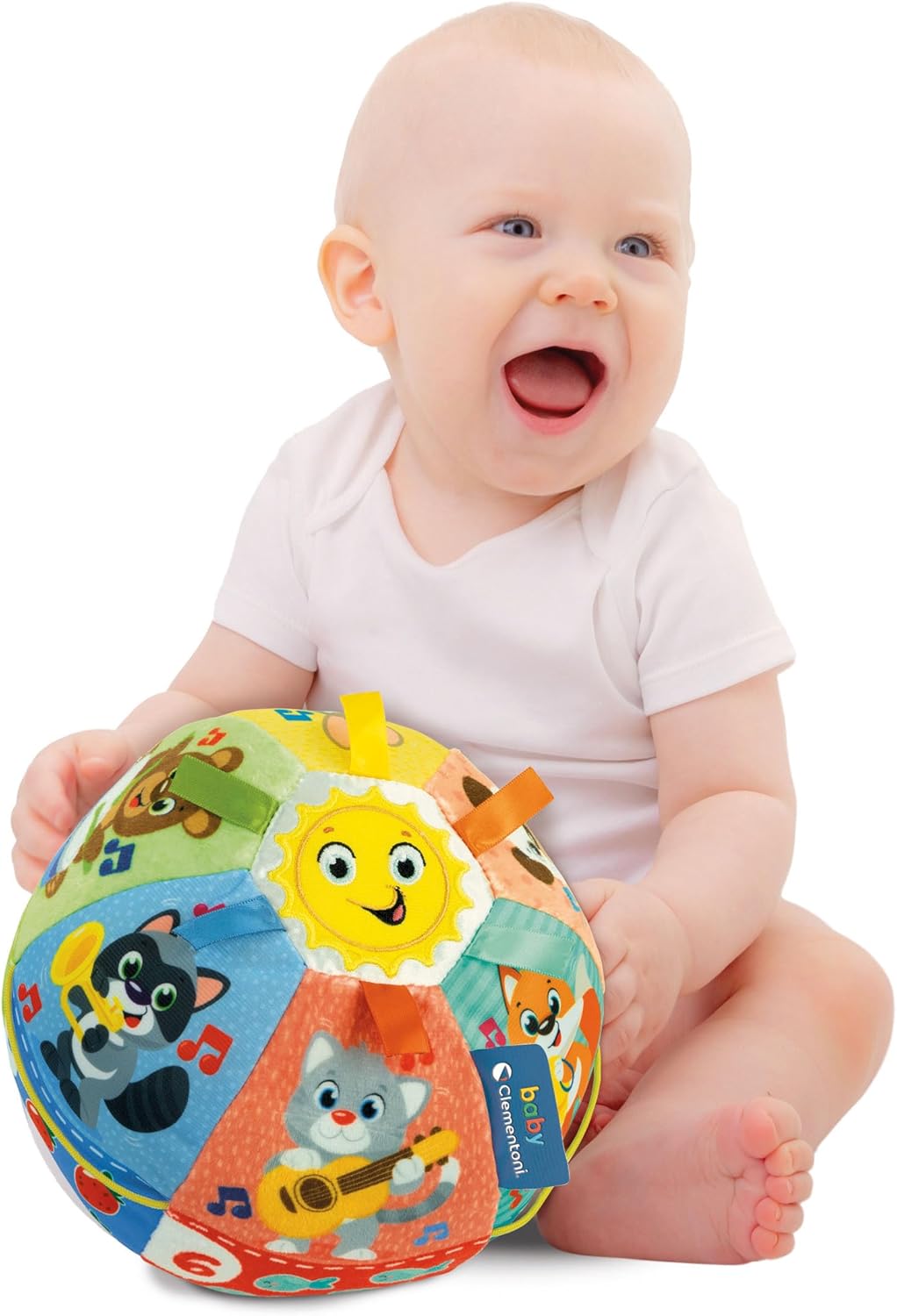 Clementoni Baby  Palla Suona e Canta  Gioco Musicale Interattivo 6+ Mesi