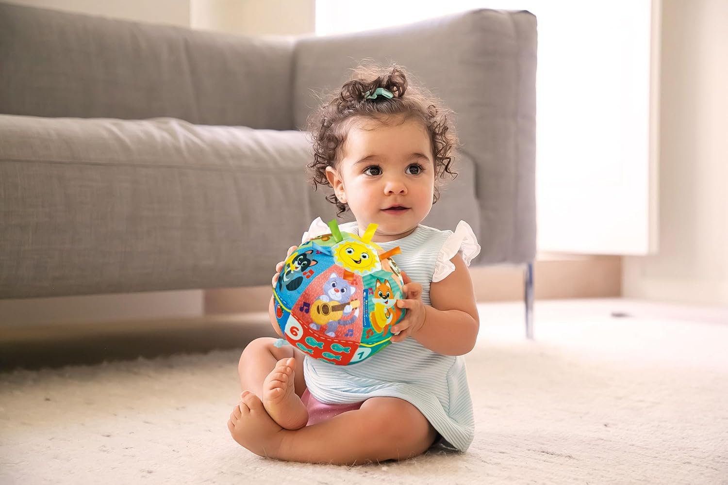 Clementoni Baby  Palla Suona e Canta  Gioco Musicale Interattivo 6+ Mesi