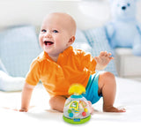 Clementoni Baby Happy Animals Spinning Top Trottola Interattiva 9+ Mesi