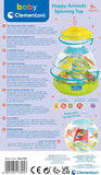 Clementoni Baby Happy Animals Spinning Top Trottola Interattiva 9+ Mesi