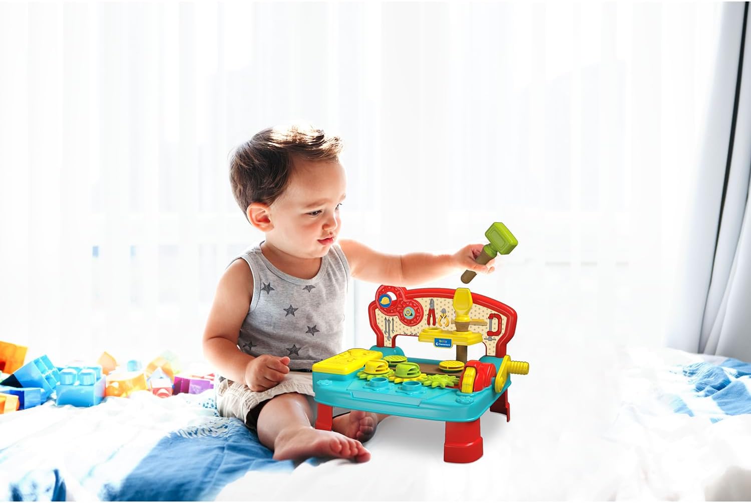 Clementoni Baby Montessori Work Bench Banco da Lavoro Educativo 12+ Mesi