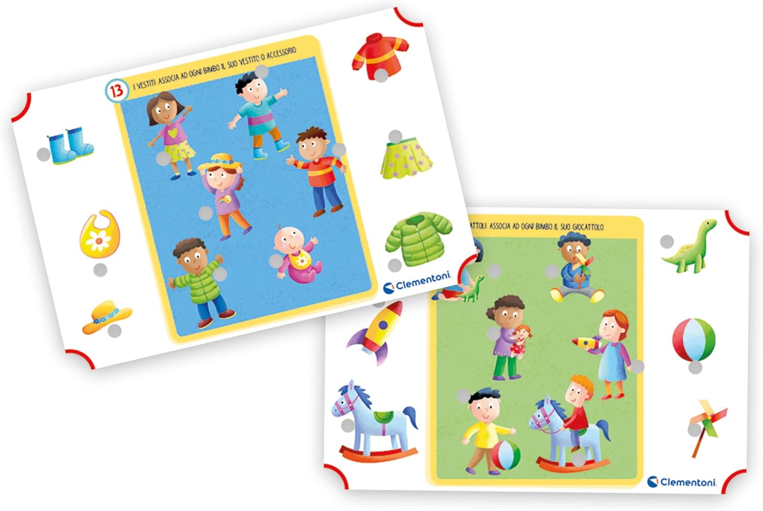 Clementoni Sapientino Montessori Banchetto Educativo Schede e Penne Interattive