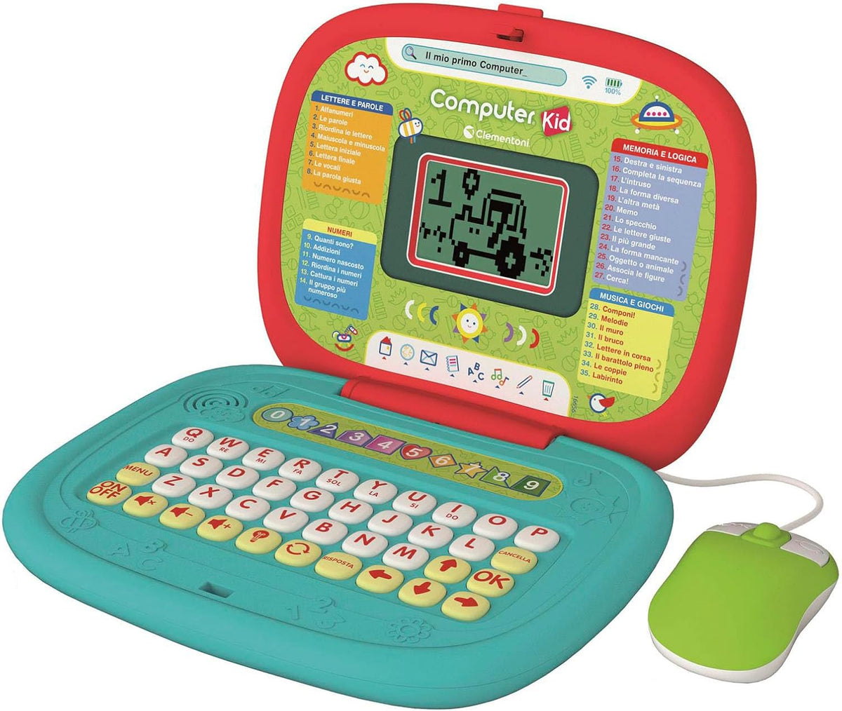 Clementoni Il Mio Primo Computer con Mouse Gioco Educativo Interattvo