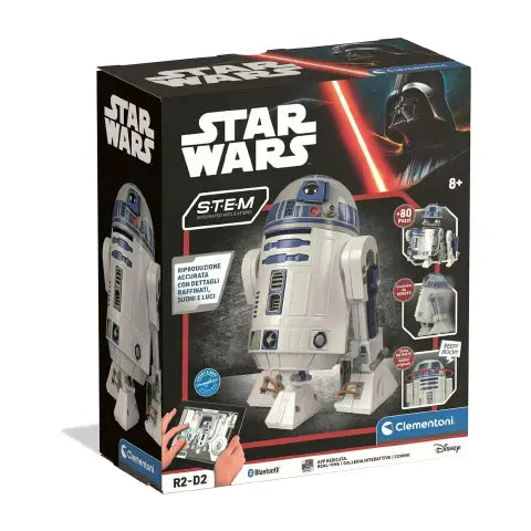 19438 Clementoni Star Wars R2-D2 Robot Interattivo con Bluetooth