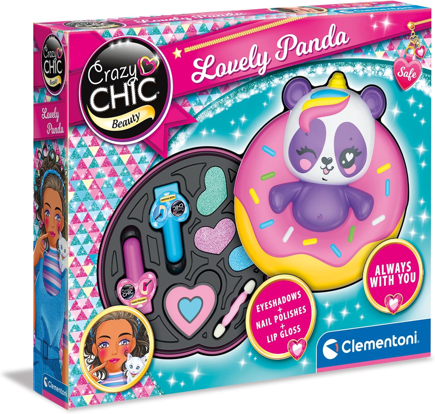 Clementoni Crazy Chic Lovely Make Up Panda | Set Trucco Bambina 6+
