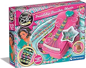 Clementoni Crazy Chic Friendship Bracelets Mania Set Braccialetti dell’Amicizia