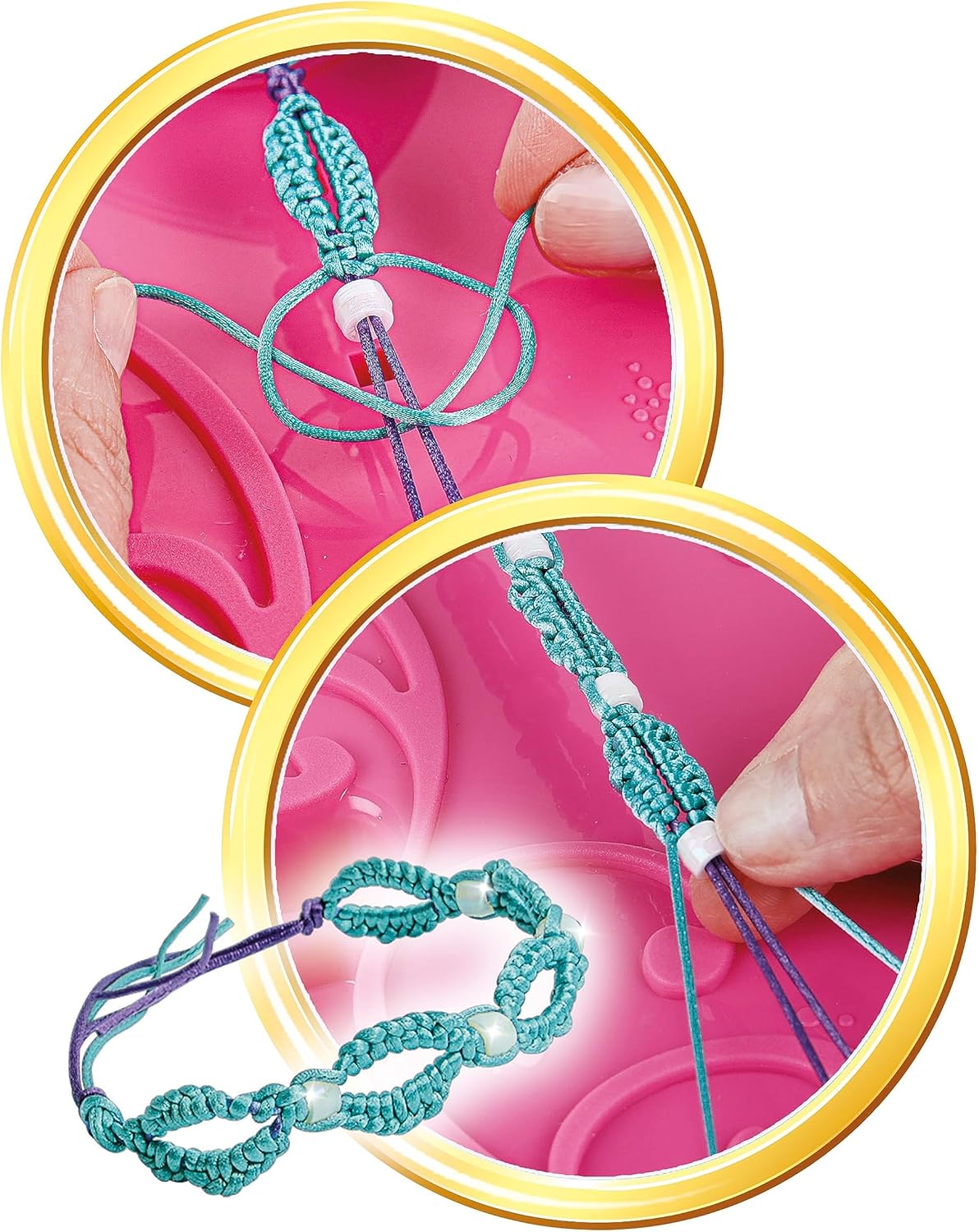 Clementoni Crazy Chic Friendship Bracelets Mania Set Braccialetti dell’Amicizia