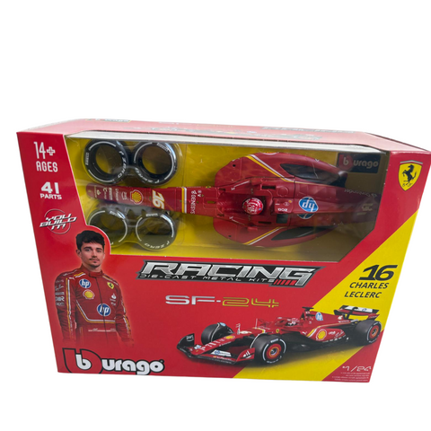 18-26858 Bburago Ferrari F1 Sf-24 MODEL KIT #16 Charls Leclerc 1:24