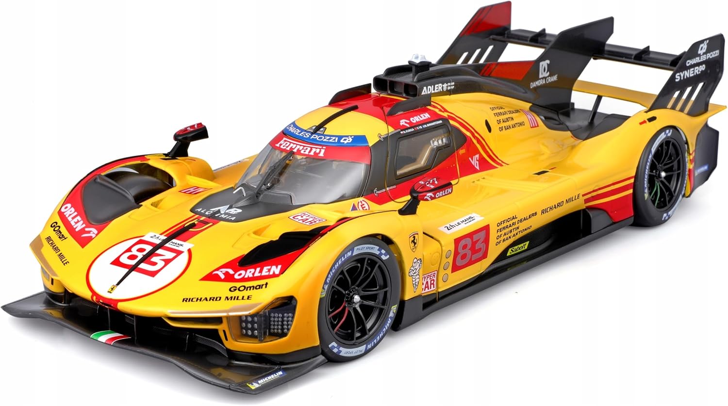 1816313 Bburago Ferrari499P #83 Le Mans 2024 24 H Hard Case