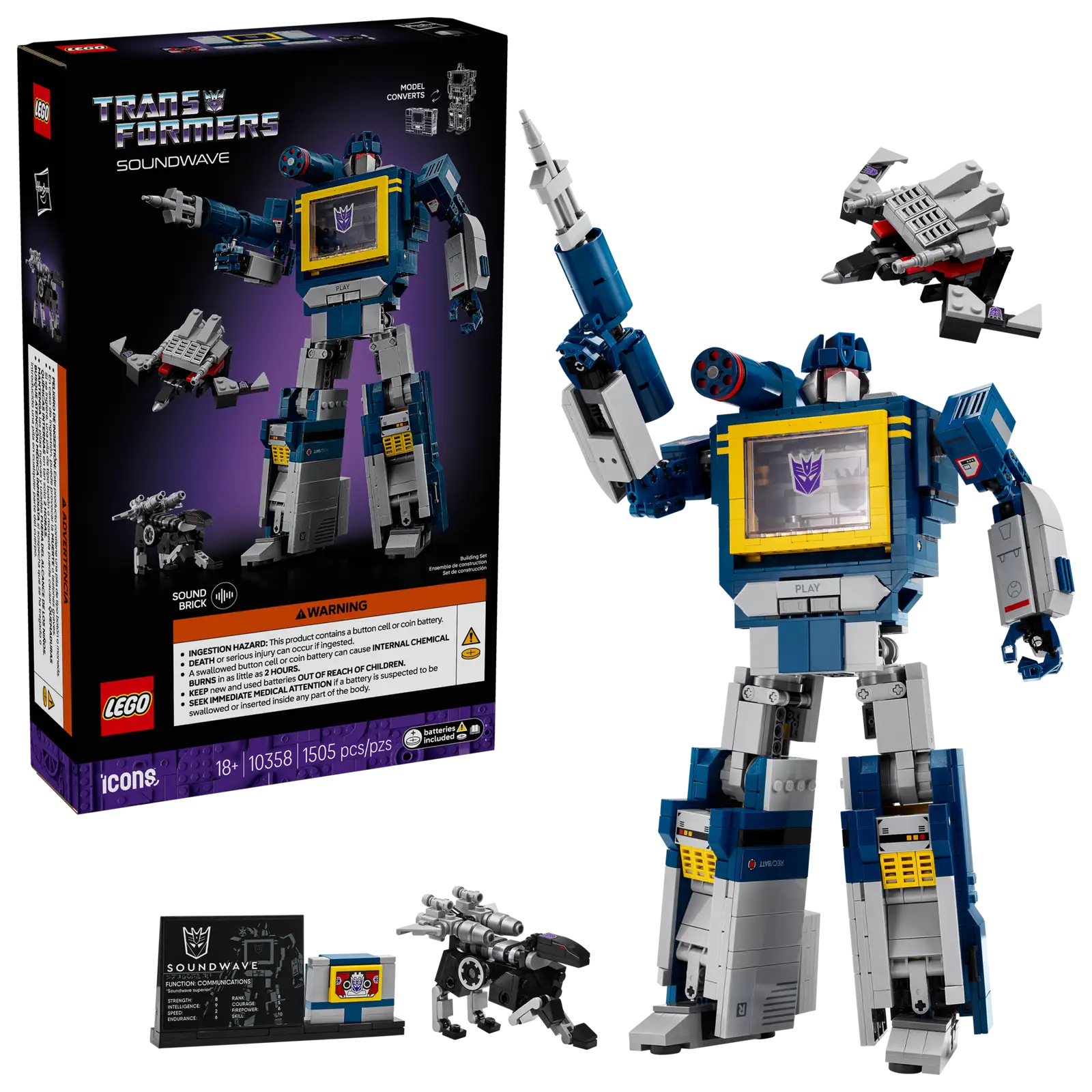 10358 Lego Icons Transformers Soundwave
