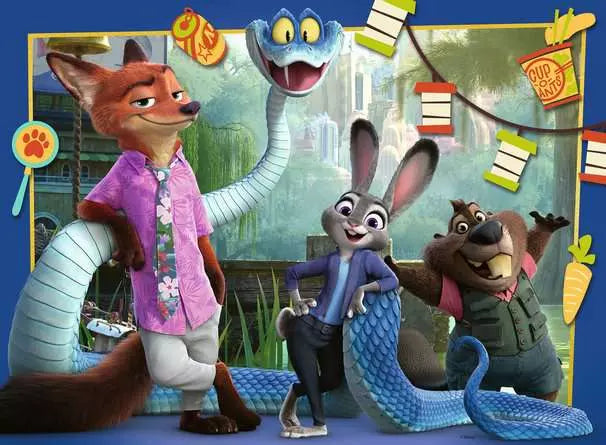 Ravensburger Puzzle Zootropolis 2 100 Pezzi XXL, Puzzle Bambini 6+ Anni