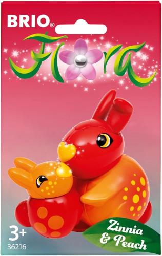 63621600 Ravenburger BRIO FLORA Zinnia e Peach Coppia di Personaggi Giocattolo