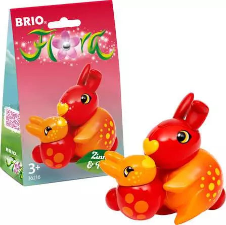 63621600 Ravenburger BRIO FLORA Zinnia e Peach Coppia di Personaggi Giocattolo