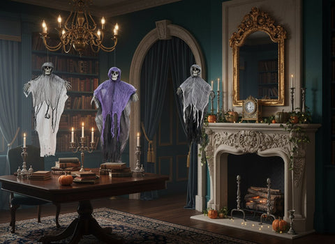 Appendino Fantasma e Scheletro  Decorazioni Halloween Colore casuale