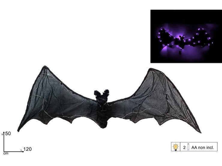 Pipistrello Luminoso con Luci LED | Giocattolo Halloween Brillante e Divertente