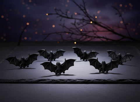 Pipistrelli Finti Halloween 6 Pezzi | Decorazioni Spaventose per Festa e Casa