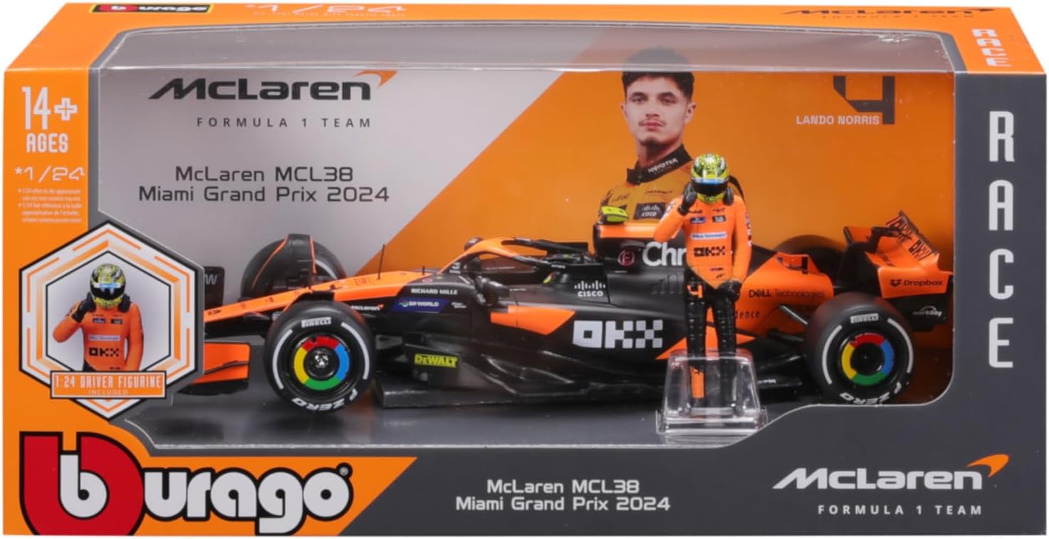 *18-28040N F1 MC LAREN MCL39 2024 #4 Con Pilota 1:24