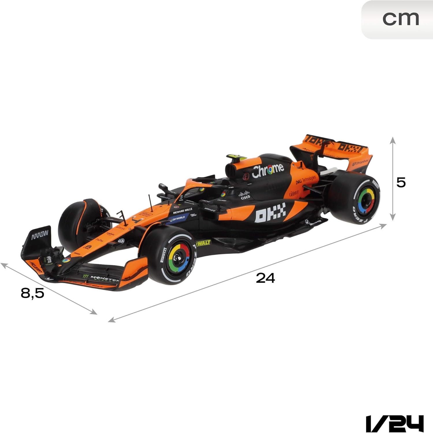 *18-28040N F1 MC LAREN MCL39 2024 #4 Con Pilota 1:24