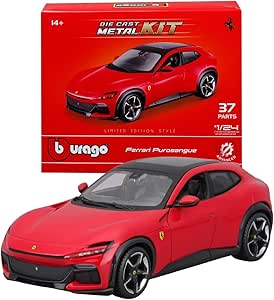 * Bburago Model Kit Ferrari Purosangue scala 1:24 Modellino Auto da Costruire