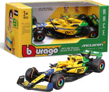 Bburago F1 McLaren MCL38 Monaco #4 Norris  GP 2024 1:43 Tributo Livrea Senna