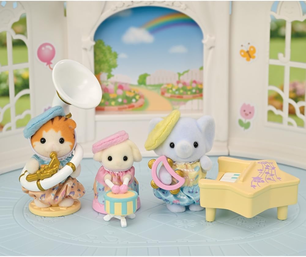 05817 Sylvanian Families Il Concerto dell’Asilo Set Musicale con Cuccioli e Str