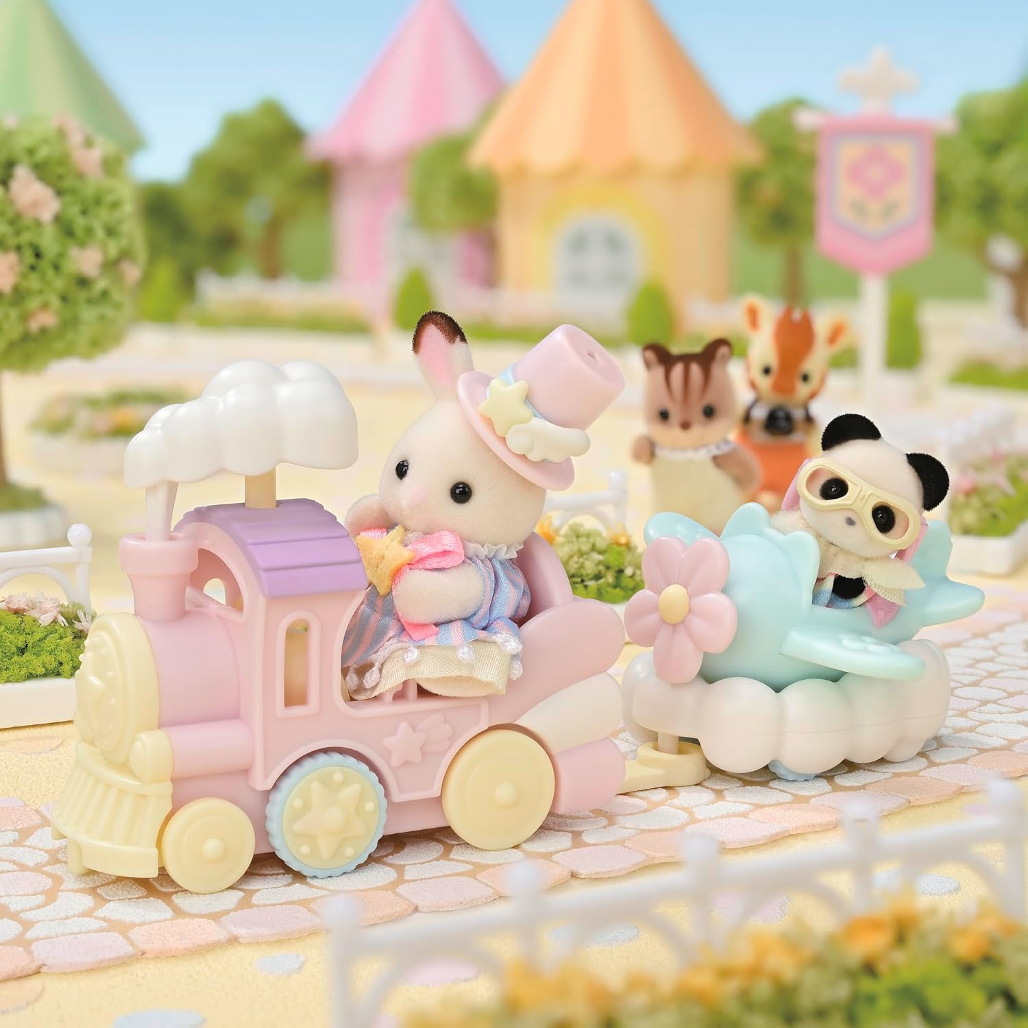 05819 Sylvanian Families |Giostra con Trenino e Aereo