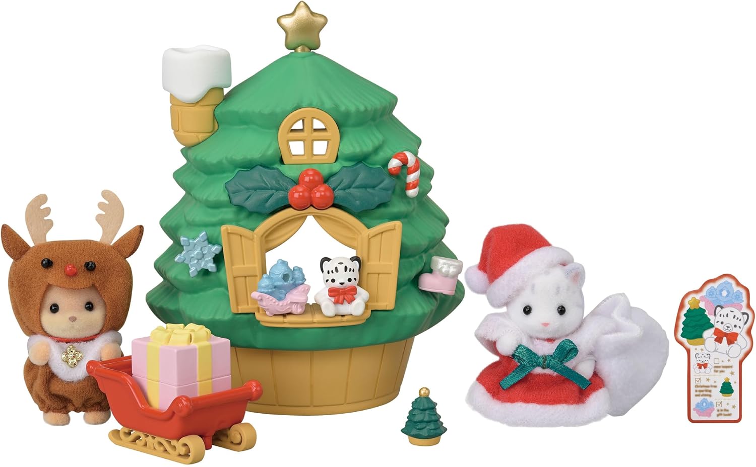 05822 Sylvanian Families La Casa di Babbo Natale Set Natalizio con Personaggi